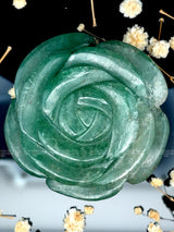 Green Aventurine Flower Sculpture 