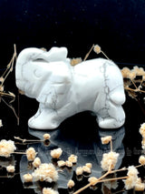 Howlite Elephant Medium