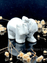 Howlite Elephant Medium