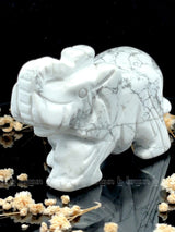 Howlite Elephant Large