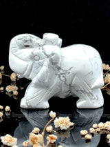 Howlite Elephant Small