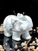 Howlite Elephant Small