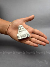 Howlite Laughing Buddha  Medium