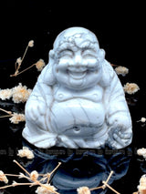 Howlite Laughing Buddha  Medium