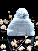 Howlite Laughing Buddha  Medium