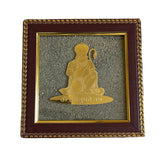 Pyrite Stone Vastu Frame | Hanuman Ji (Bajrang Bali / Sankat Mochan) | Wall Decor for Strength & Protection