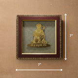 Pyrite Stone Vastu Frame | Hanuman Ji (Bajrang Bali / Sankat Mochan) | Wall Decor for Strength & Protection