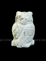 Howlite Owl Sculpture 