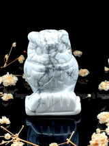 Howlite Owl Sculpture 
