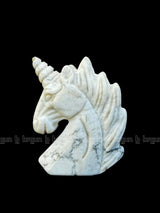 Howlite Unicorn Sculpture