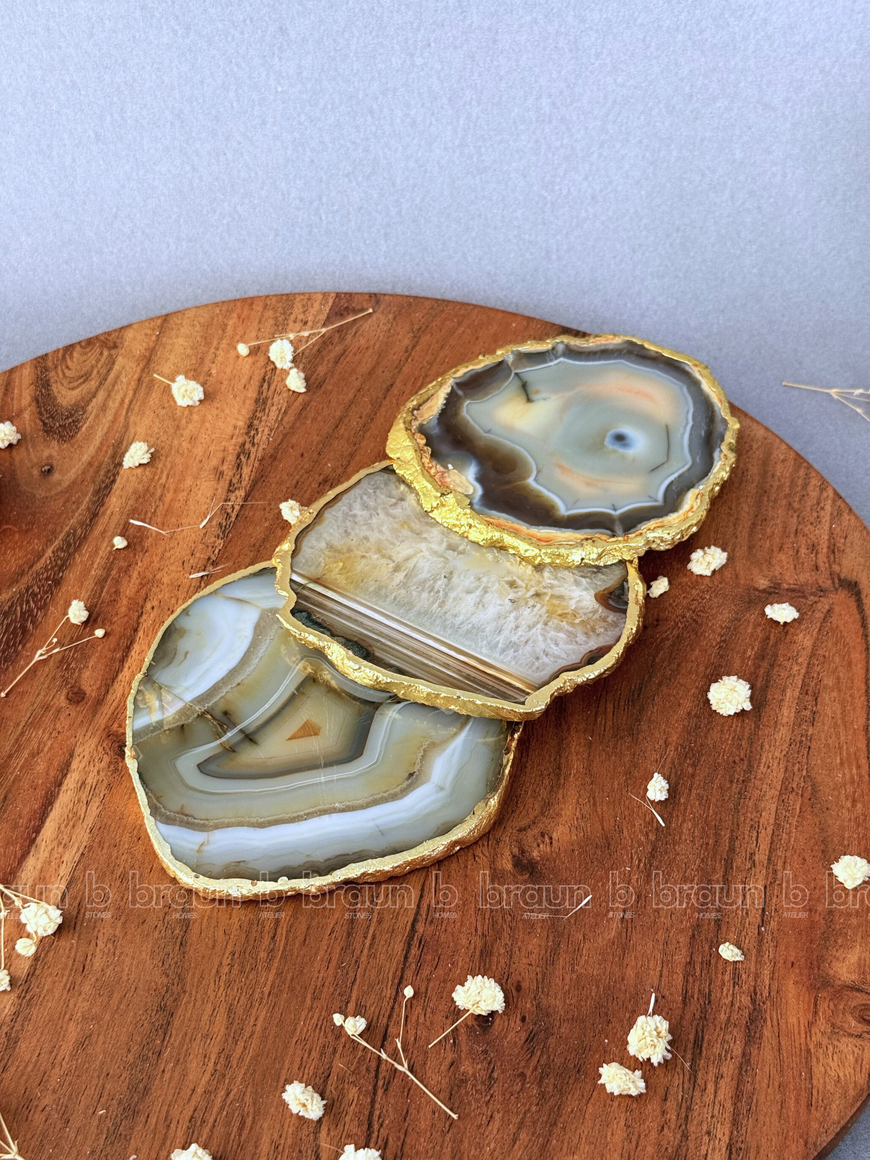 Indian Agate Coasters