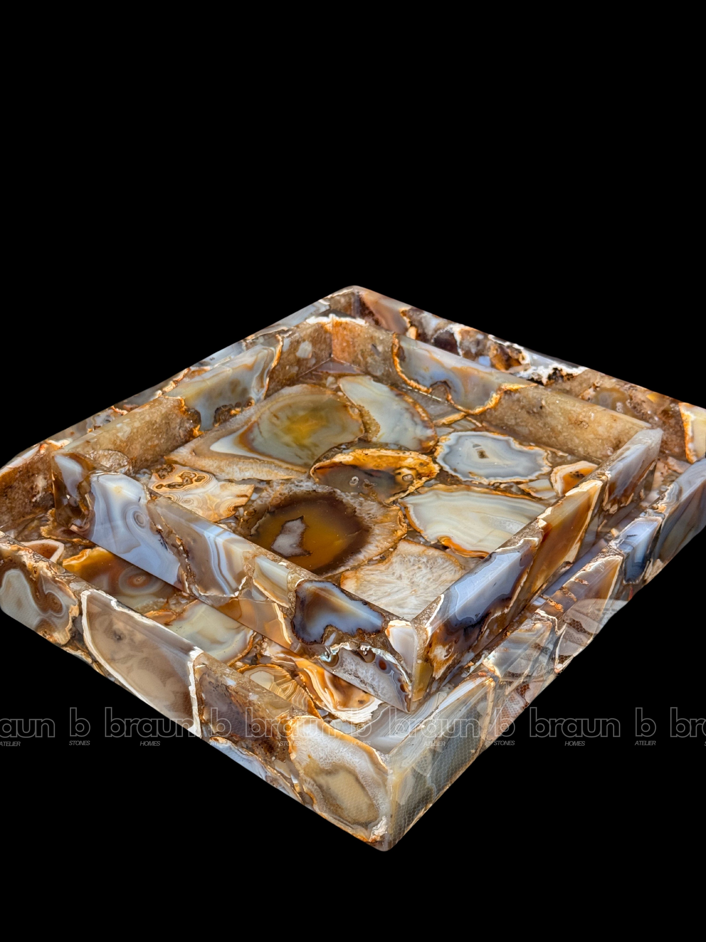 Indian Agate Rectangle Tray