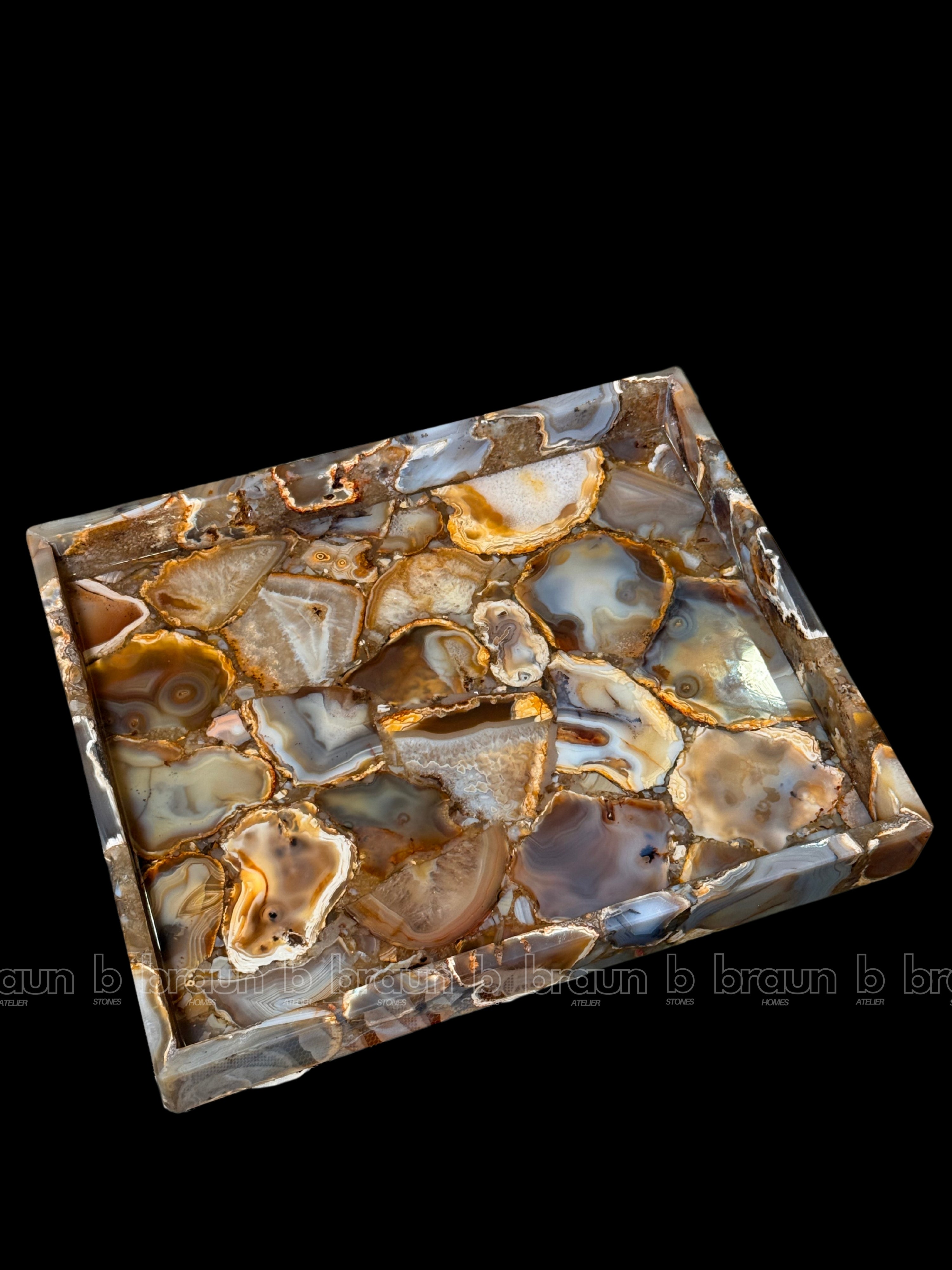 Indian Agate Rectangle Tray