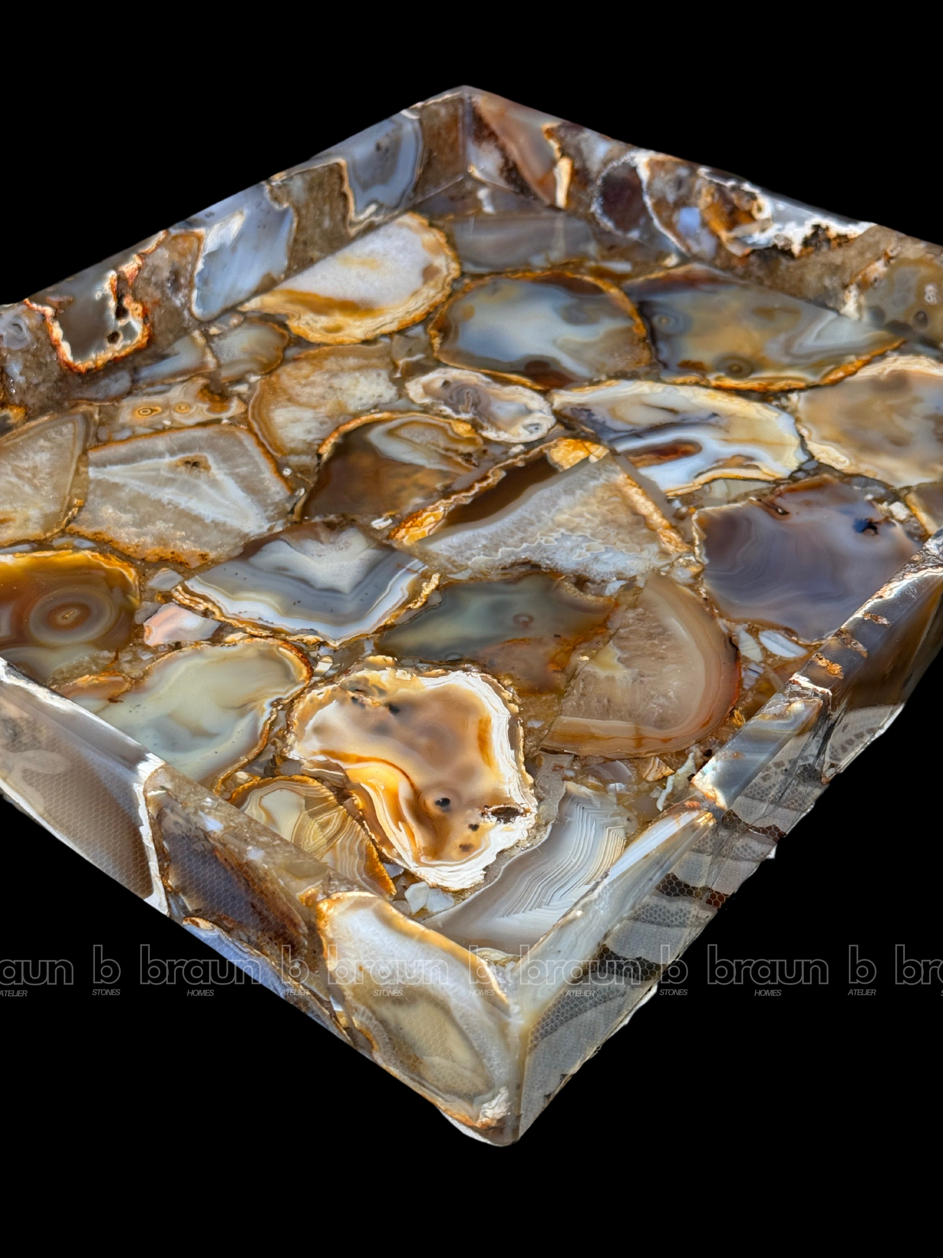 Indian Agate Rectangle Tray