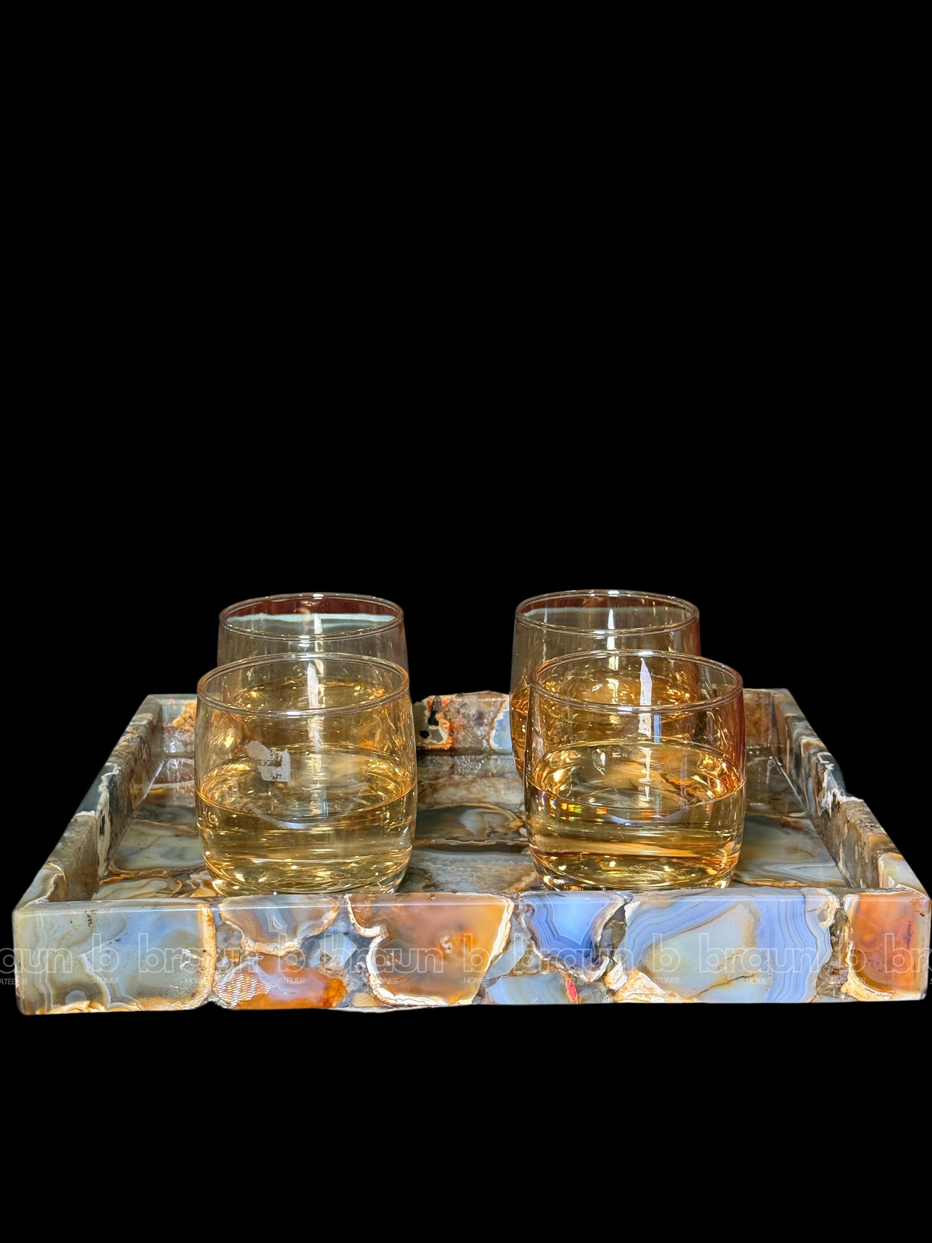 Indian Agate Rectangle Tray