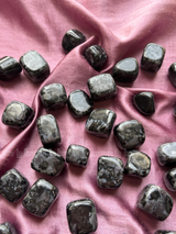 NaturalIndigo Gabroo tumbled crystals by Braun Homes √ê polished healing stones for meditation, Reiki, chakra balancing, anxiety relief, and spiritual energy protection in deep purple hues