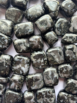 NaturalIndigo Gabroo tumbled crystals by Braun Homes √ê polished healing stones for meditation, Reiki, chakra balancing, anxiety relief, and spiritual energy protection in deep purple hues