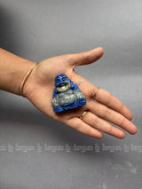 Lapis Lazuli Laughing Buddha Medium