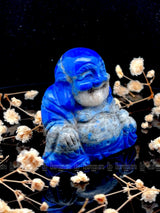 Lapis Lazuli Laughing Buddha Medium