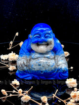 Lapis Lazuli Laughing Buddha Medium