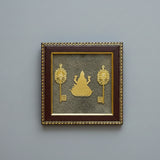 Pyrite Lakshmi Ji Vastu Frame | Wealth-Attracting Spiritual Wall Décor