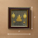 Pyrite Lakshmi Ji Vastu Frame | Wealth-Attracting Spiritual Wall Décor