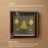 Pyrite Lakshmi Ji Vastu Frame | Wealth-Attracting Spiritual Wall Décor