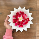 Lotus Marble Plate  - 9 inch
