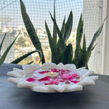 Lotus Marble Plate  - 9 inch