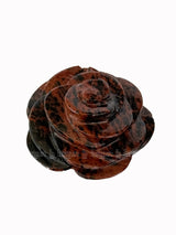 Mahogany Obsidian Flower Sculpture 