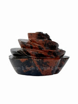 Mahogany Obsidian Flower Sculpture 