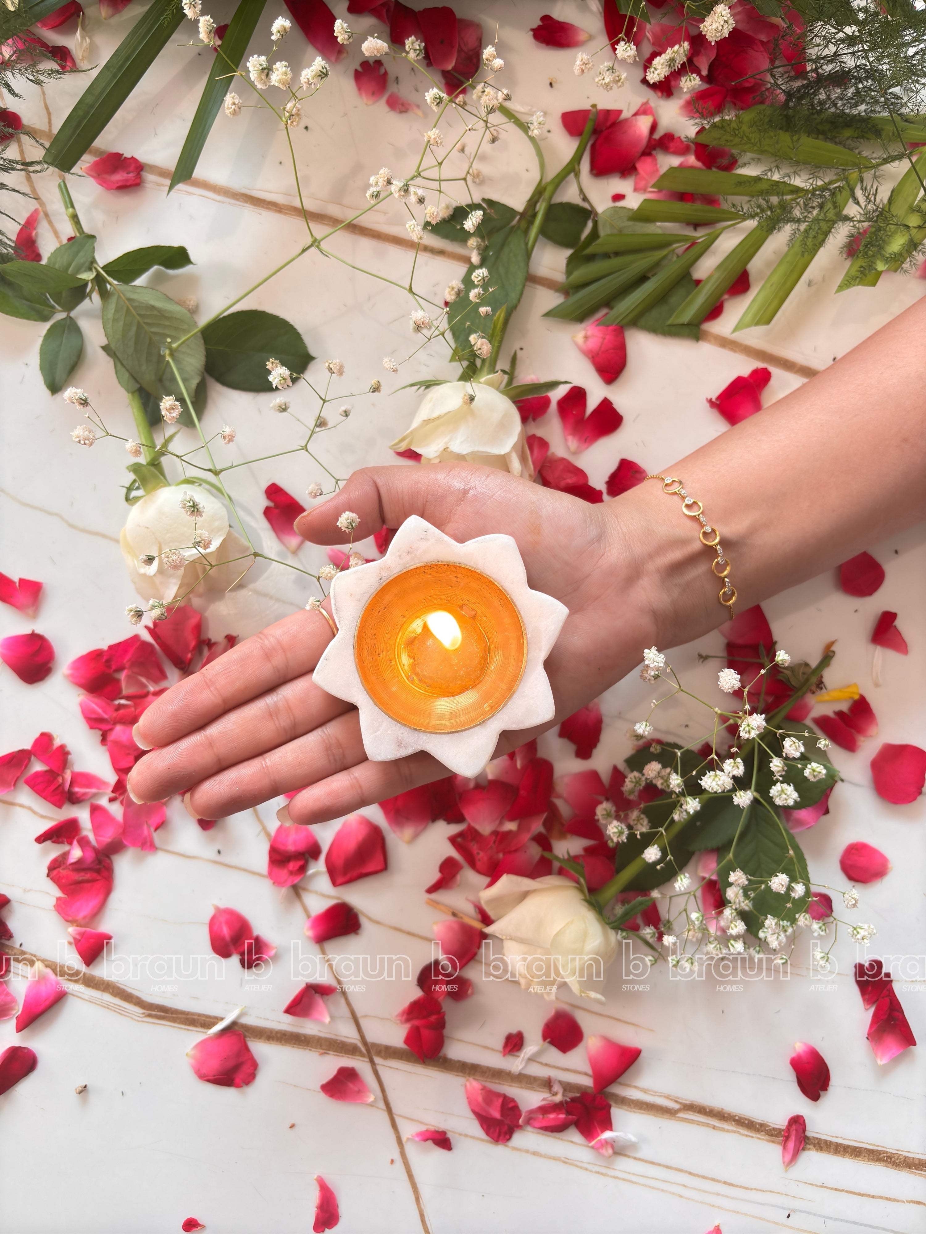 Marble Diya