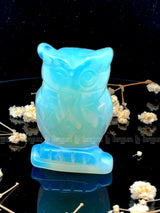 Opal Owl Sculpture 