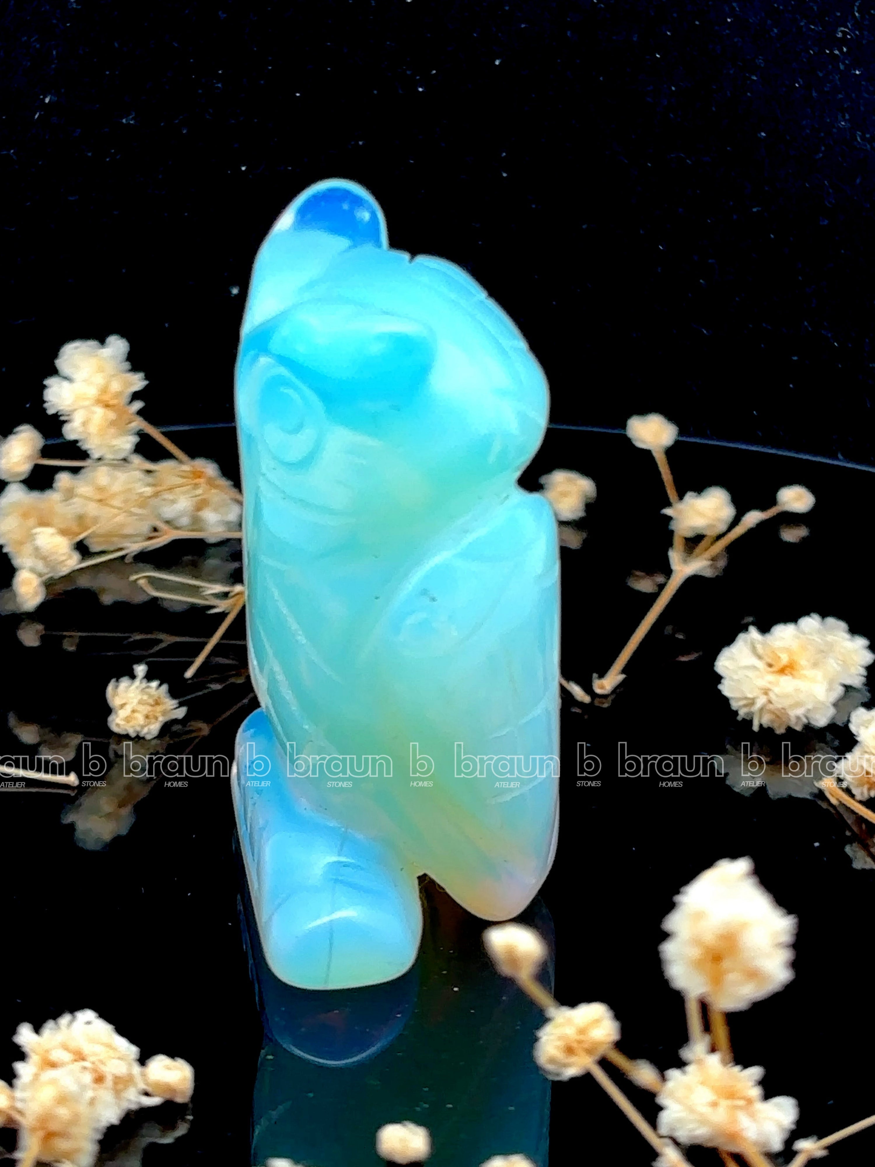 Opal Owl Sculpture 