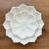 Petal Glow Marble Urli - 9 inch