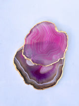 Pink Agate Coasters