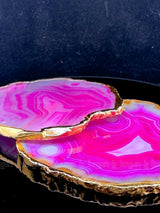 Pink Agate Coasters