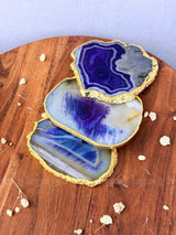 Purple Agate Coasters