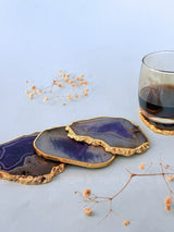 Purple Agate Coasters