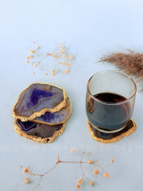 Purple Agate Coasters