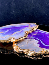 Purple Agate Coasters
