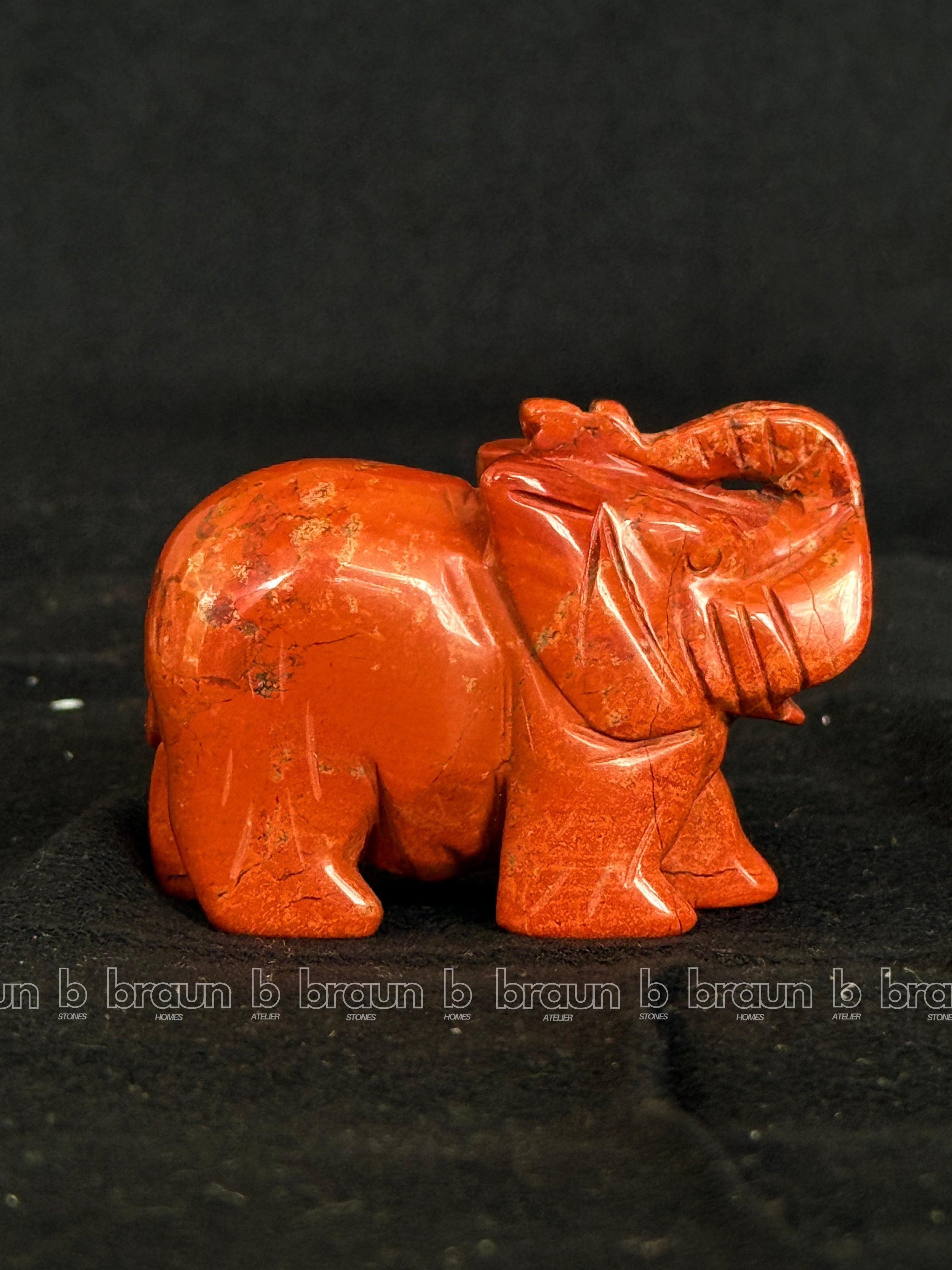 Red Jasper Elephant Small