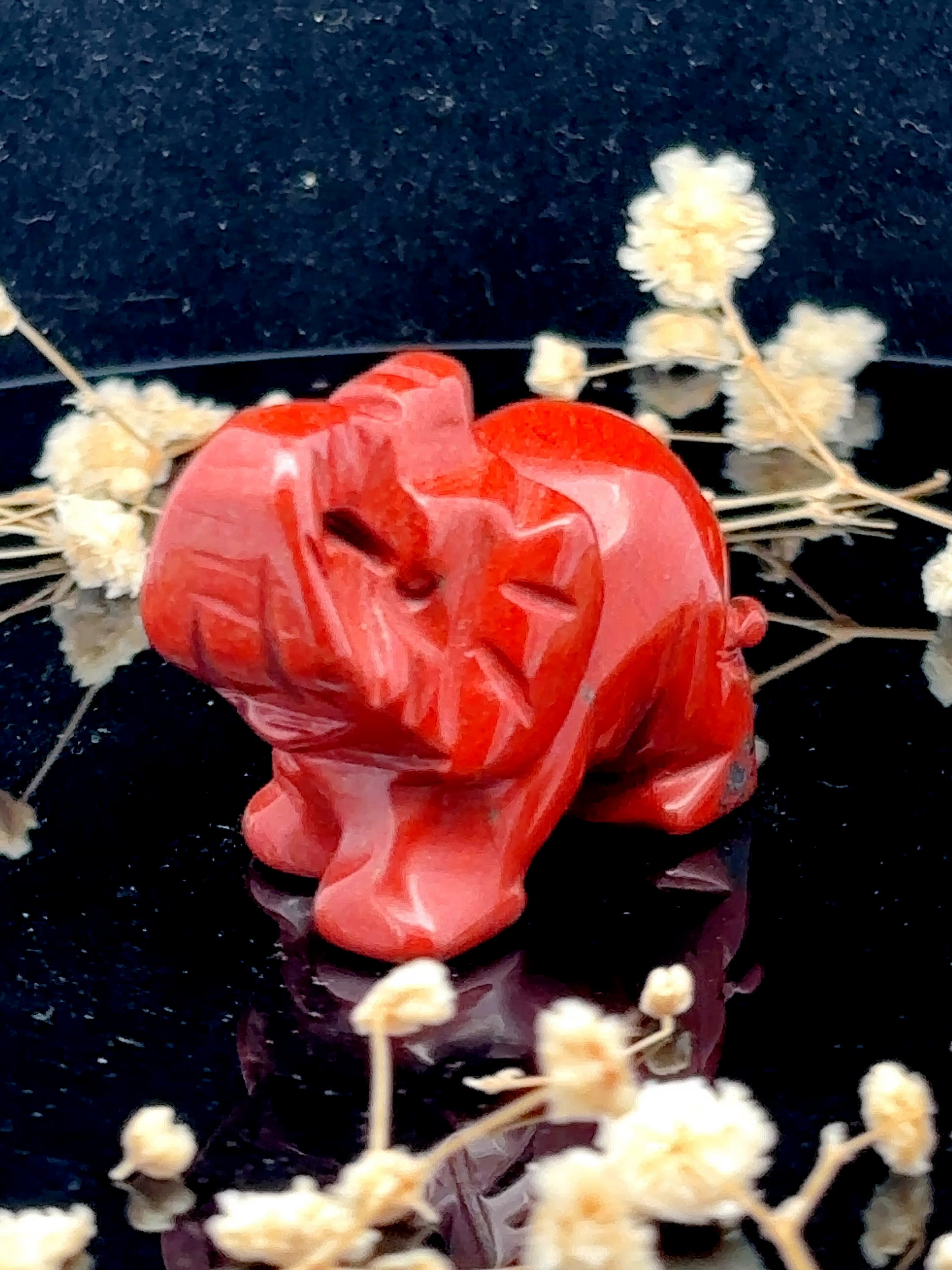 Red Jasper Elephant Small