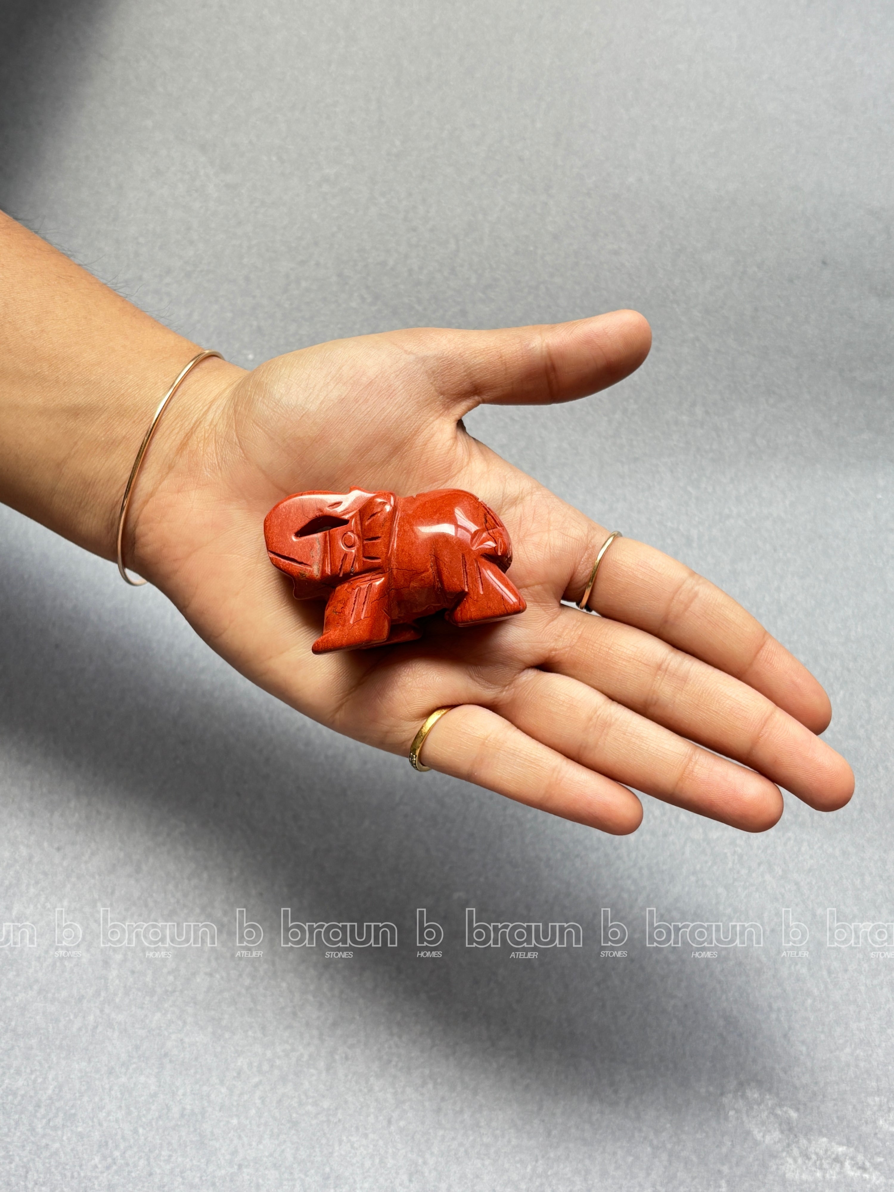 Red Jasper Elephant Small