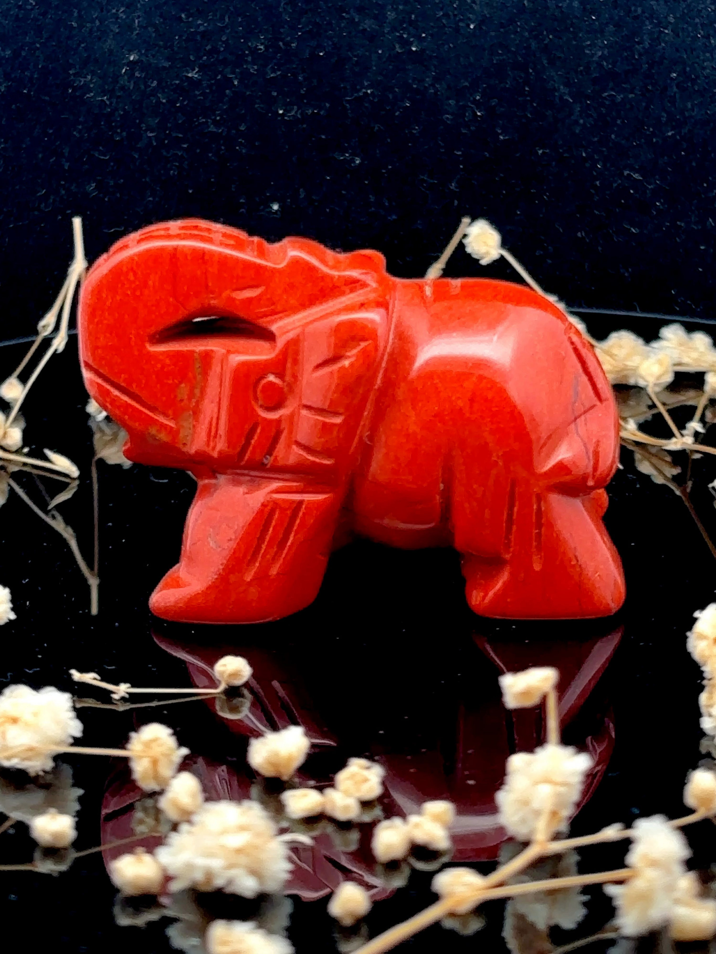 Red Jasper Elephant Xsmall