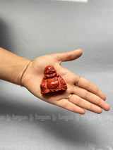 Red Jasper Laughing Buddha  Medium