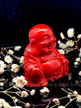 Red Jasper Laughing Buddha  Medium
