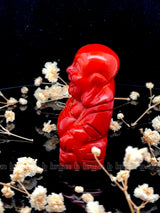 Red Jasper Laughing Buddha  Medium