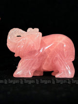 Rose Quartz Elephant Xsmall