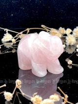 Rose Quartz Elephant Small